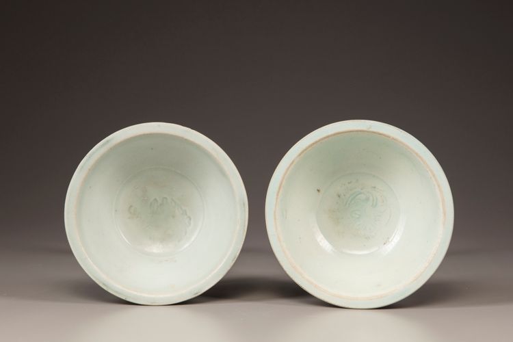 Two small Chinese Qingbai-glazed bowls