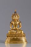 A Zanabazar-style bronze figure of Amitayus