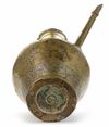 A LARGE NIELLO-INLAID BRASS EWER, CENTRAL-ASIA, 12TH-13TH CENTURY