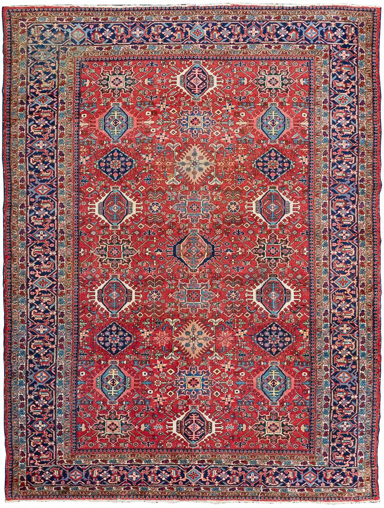 A HERIZ KARAJA RUG, NORTH WEST PERSIA, 1910