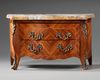 A MINIATURE CHEST OF DRAWERS, LOUIS XV STYLE, LATE 19TH CENTURY