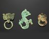 THREE CHINESE BRONZE OBJECTS