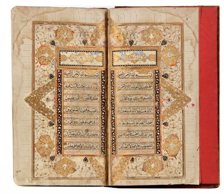 AN ILLUMINATED QURAN COPIED BY MULLA MUHAMMAD  INDIA, 18TH CENTURY