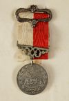 AN OTTOMAN FIRMAN OF SULTAN ABDULHAMID II AND AN OTTOMAN SIlVER RAILWAY MEDAL