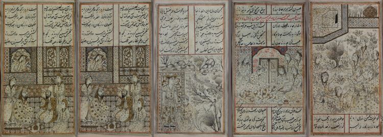 A series of five miniatures