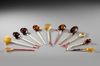 A COLLECTION OF OTTOMAN SHERBET SPOONS, TURKEY, 19TH CENTURY
