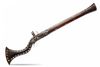 A MIQUELET LOCK LONG GUN,19TH CENTURY