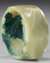 A CHINESE CELADON JADE ARCHAISTIC CONG, MING DYNASTY (1368-1644)