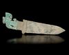 A TURQUOISE-INLAID DAGGER, LATE SHANG DYNASTY