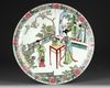 A PAIR OF CHINESE FAMILLE ROSE CHARGERS, 20TH CENTURY