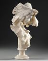 AN ALABASTER BUSTE, LATE 19TH CENTURY