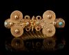 A SELJUK GOLD BRACELET,  PERSIA, 11TH- 12TH CENTURY