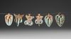 EIGHT ROMAN PHALLIC AMULETS, 4TH CENTURY AD
