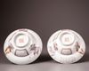 A pair of Chinese famille rose ‘Wu Shuang Pu’ ogee bowls
