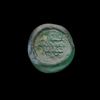 AN EARLY ISLAMIC GLASS WEIGHT OF DOUBLE DIRHAM