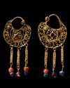 A PAIR OF BYZANTINE GOLD EARRINGS, CIRCA 7TH-8TH CENTURY A.D.