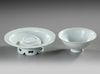 A CHINESE 'QINGBAI' CUP AND STAND, SONG DYNASTY (960-1279 AD)