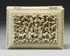 A CANTONESE IVORY CARVED BOX