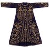 AN OTTOMAN DEEP BLUE EMBROIDERED VELVET WEDDING ROBE, TURKEY, 19TH CENTURY