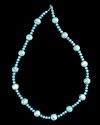 A TURQUOISE BEADED NECKLACE