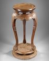 A CHINESE HUANGHUALI CIRCULAR INCENSE STAND, XIANGJI, 17TH CENTURY
