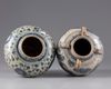 TWO CHINESE BLUE AND WHITE SWATOW JARS, LATE MING DYNASTY