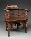 An Islamic  Syrian wooden armchair