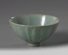 A Chinese celadon glazed 'lotus' bowl