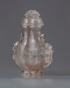 A Chinese rock crystal vase and cover