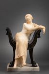 AN ART NOUVEAU STYLE SCULPTURE, ITALIAN SCHOOL, ART NOUVEAU PEROD