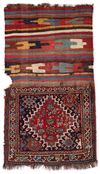 TWO GASHQAI BAG FACES, 19TH CENTURY
