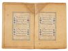 SIXTEEN OTTOMAN QURAN PAGES, TURKEY, 17TH CENTURY