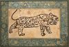 A CALLIGRAPHIC LION, MUGHAL, INDIA, 17TH CENTURY