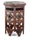 A DAMASCUS MOTHER-OF-PEARL INLAID WOOD OCCASIONAL TABLE  SYRIA, LATE 19TH CENTURY