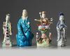 Four Chinese enamelled Immortals