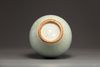 A Chinese celadon and crackle glazed vase