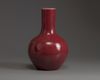 A Chinese copper-red crackle-glazed vase