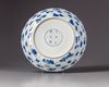 A Chinese blue and white dish