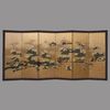 A JAPANESE SIX-PANEL RINPA SCHOOL STYLE JAPANESE  BYÔBU, LATE EDO PERIOD, (FIRST HALF 19TH CENTURY)