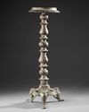 A KHORASAN COMPOSITE BRONZE LAMP STAND, PERSIA, 12TH CENTURY