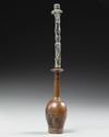 A LURISTAN BRONZE MASTER OF ANIMALS FINIAL, WEST PERSIA, 1000-650 BC