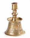AN EARLY OTTOMAN CAST BRASS CANDLESTICK, TURKEY, CIRCA 1500