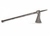 AN INDIAN HORSEMAN'S AXE (TABARZIN), 19TH CENTURY