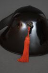 A BLACK LACQUER BAJÔ JINGASA 馬上陣笠 (HORSEBACK SAMURAI HAT)