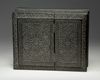 AN INDIAN BONE INLAID WOODEN BOX, 19TH CENTURY
