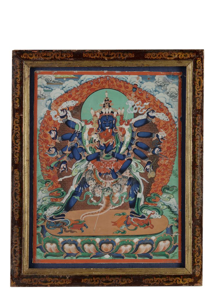 A Mongolian painting of Yamantaka