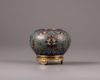 A small Chinese cloisonné enamel water pot