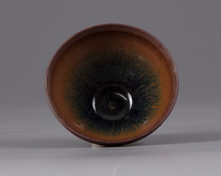 A Jianyao hare's fur tea bowl