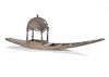 A SILVER BOAT, INDIA, 19TH CENTURY