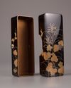 A rectangular 'fubako' lacquered box